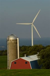 Vestas turbine and silo