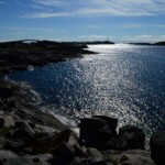 Henningsvær, sola skinner i vannet, August 14, 2015
